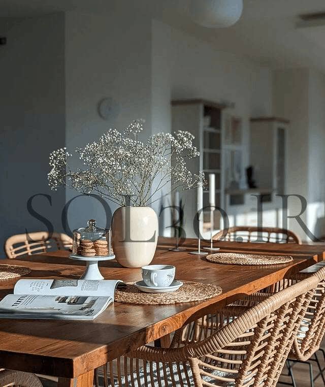 میز ناهارخوری چوبی جدید